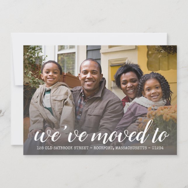 Anúncio Dois Fotos Mudamos de Endereço Script Mudança de E (Frente)