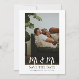 Anúncio Dois Noivos Sr e Sr Casamento Foto Gay