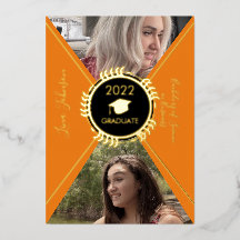 Anúncio Dourado de gradação geométrica