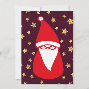 Anúncio Dourado Papai noel brilhante Noite estelar