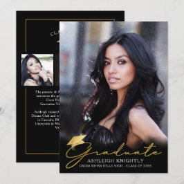 Anúncio Dourado Script Manuscrito Preto 4 Foto com Script 