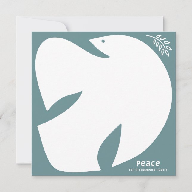 Anúncio Dove of Peace - Juniper Greeting Card (Frente)