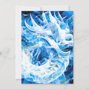 Anúncio Dragão Mosaico Azul Sky