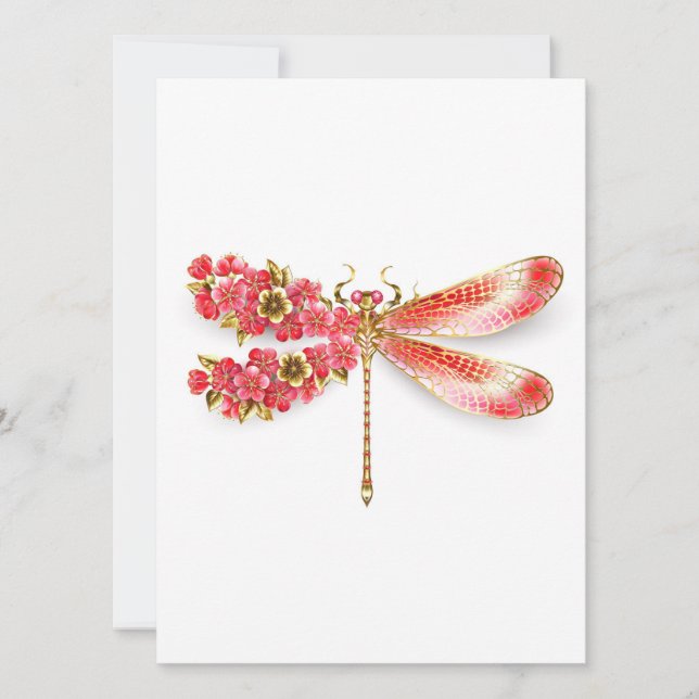 Anúncio Dragonfly com joalheria sakura (Frente)