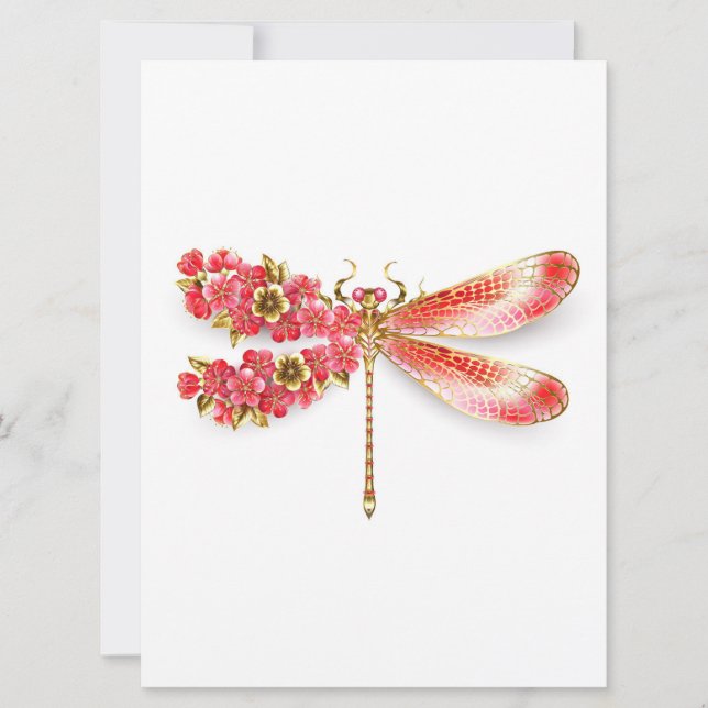 Anúncio Dragonfly com joalheria sakura (Frente)