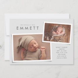 Anúncio Duas cinzas de colagem simples