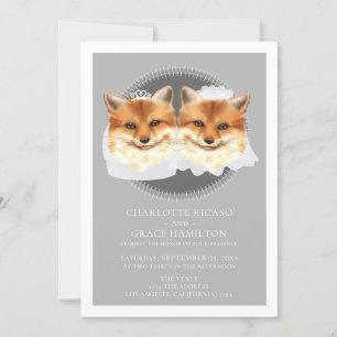 Anúncio Duas Noivas, Sra. Fox Themed Wedding.