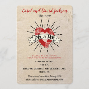 Anúncio e partido do Elopement do estilo do