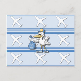 Anúncio É um cartão postal de menino