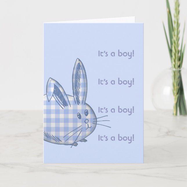 Anúncio é um menino! (Frente)