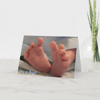 Anúncio É um menino!