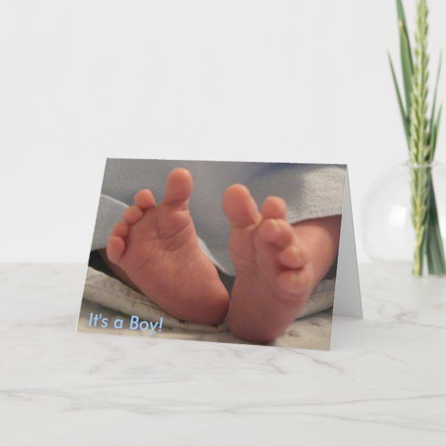 Anúncio É um menino! (Frente)