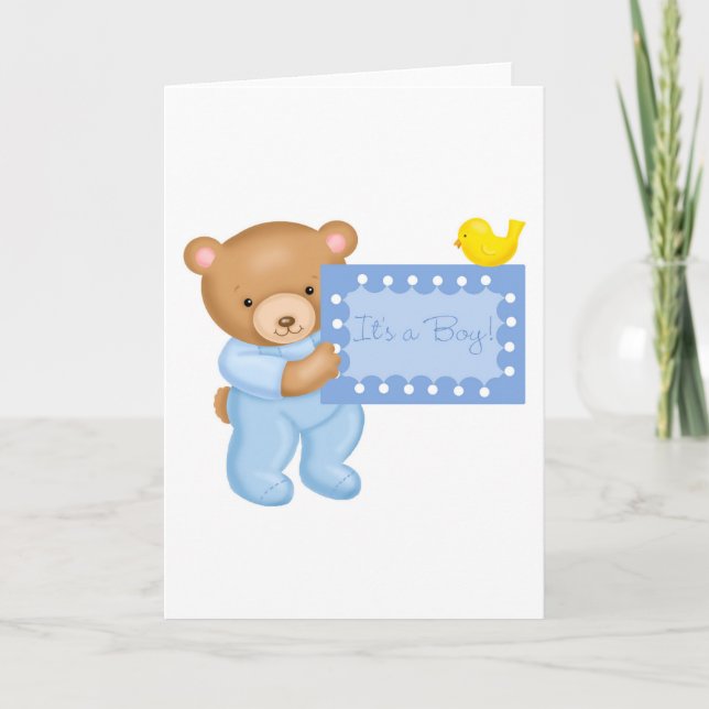 Anúncio É um rapaz, ursinho de pelúcia (Frente)