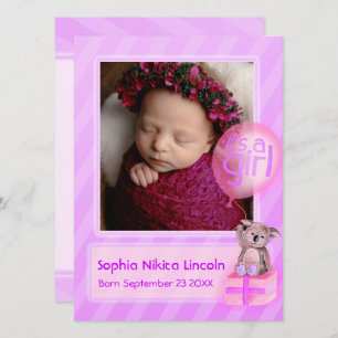 Anúncio É uma foto de menina, recém-nascido, rosa