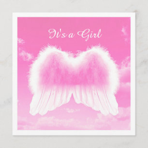 Anúncio É uma garota, uma placa plana, um envelope branco 