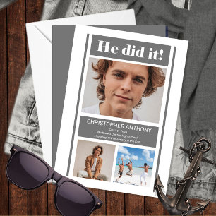 Anúncio Ele Fez Uma Simples Graduação De Cinzas Minimalist