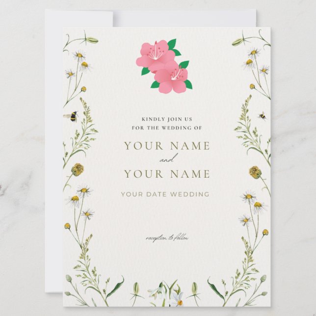 Anúncio Elegant Wedding Invitation card (Frente)