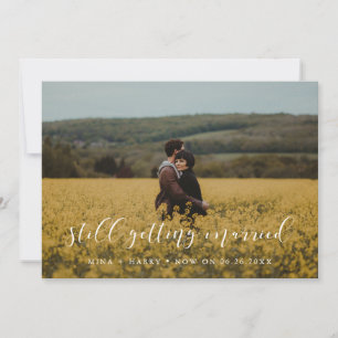 Anúncio Elegante Ainda casando atualização do casamento