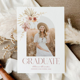 Anúncio Elegante Boho Floral Aquarela | Foton de Formatura