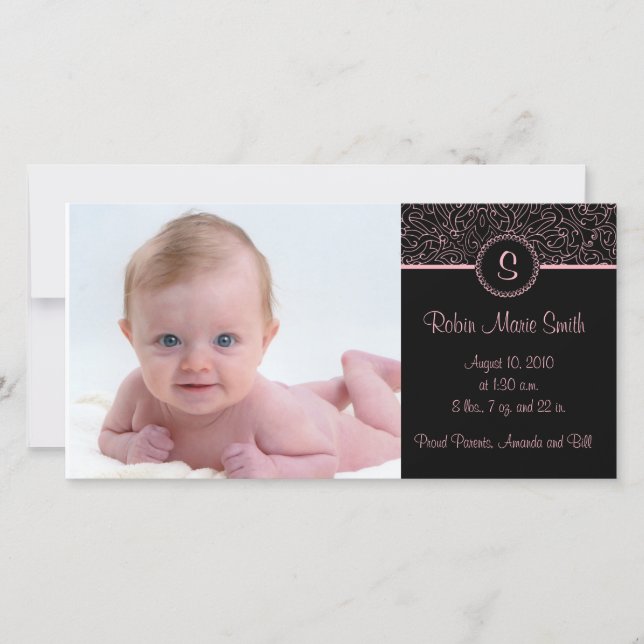 Anúncio Elegante cor-de-rosa 4 x 8 (Frente)