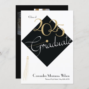 Anúncio Elegante de Chapéu de Graduação