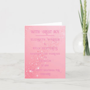 Anúncio Elegante Design de Sparkle Verde para Casamento