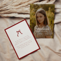 Elegante Foto de Formatura Coquette Vinho Vermelho