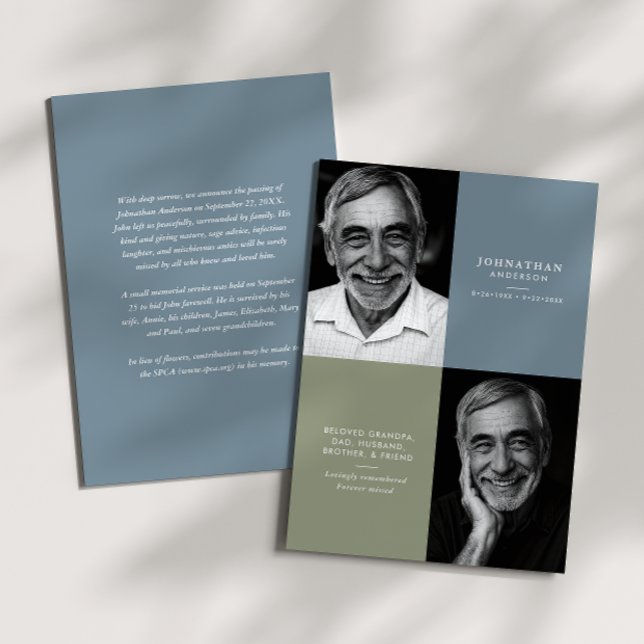 Anúncio Elegante Morte Moderna Impressa/Para Download de 2 (Criador carregado)