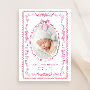 Anúncio Elegante Pink Red Watercolor Fotografia com Foto R