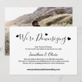 Anúncio Elegante Script Redução de Casamento Foto Menor
