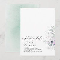 Elegante Silver Greenery Salvar A Data