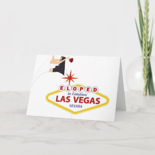 Anúncio ELOPED IN FABULOUS LAS VEGAS Card