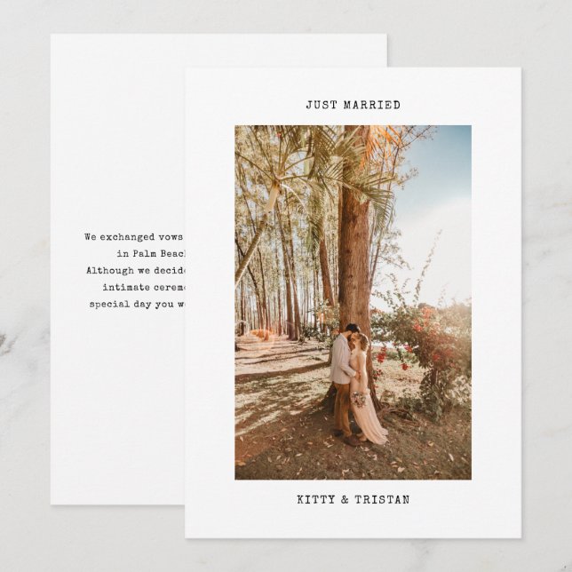 Anúncio Elopemento de Fotografia de Máquina de Máquina de  (Frente/Verso)