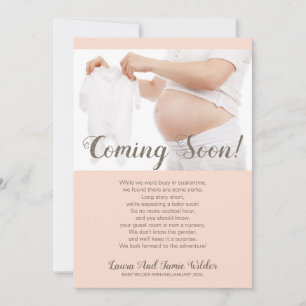 Anúncio Em Breve Gravidez Fotográfica