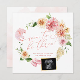 Anúncio Em Breve, Três Revelação De Gravidez Ultrassônica