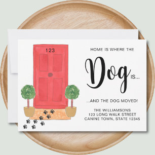 Anúncio Em Casa É Onde O Cachorro Está Se Movendo