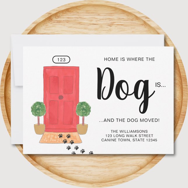 Anúncio Em Casa É Onde O Cachorro Está Se Movendo (Criador carregado)