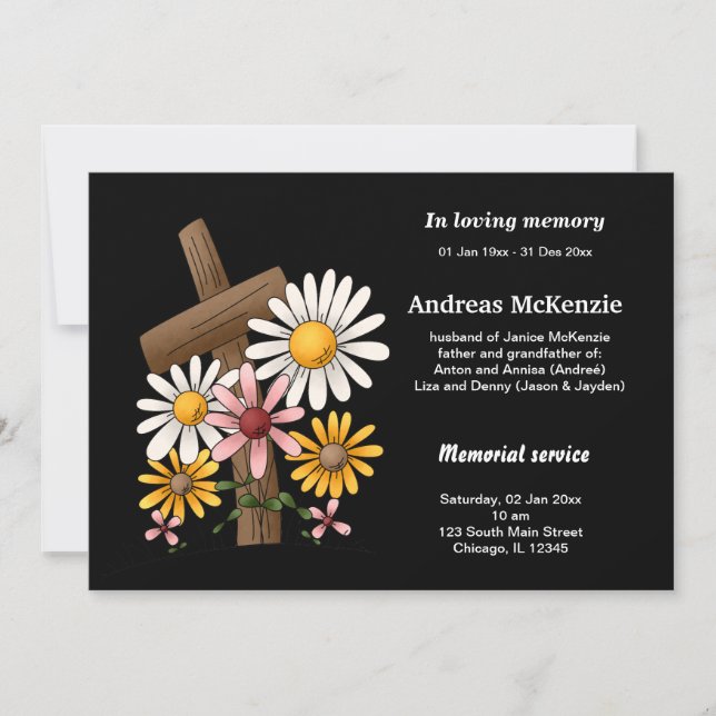 Anúncio Em memória de amor (Frente)