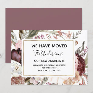 Anúncio em movimento Boho Mauve Floral