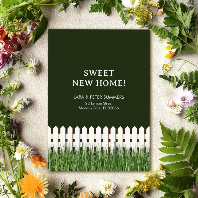 Anúncio em Movimento com cerca de piquete branca (Criador carregado)