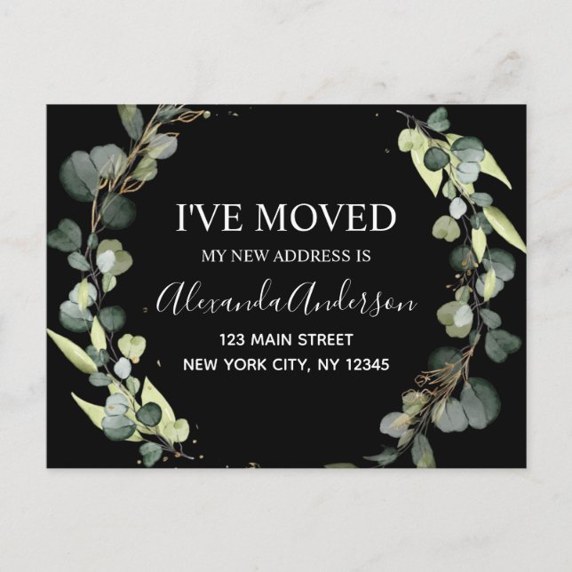 Anúncio em Movimento Eucalyptus Greenery Watercolo (Frente)