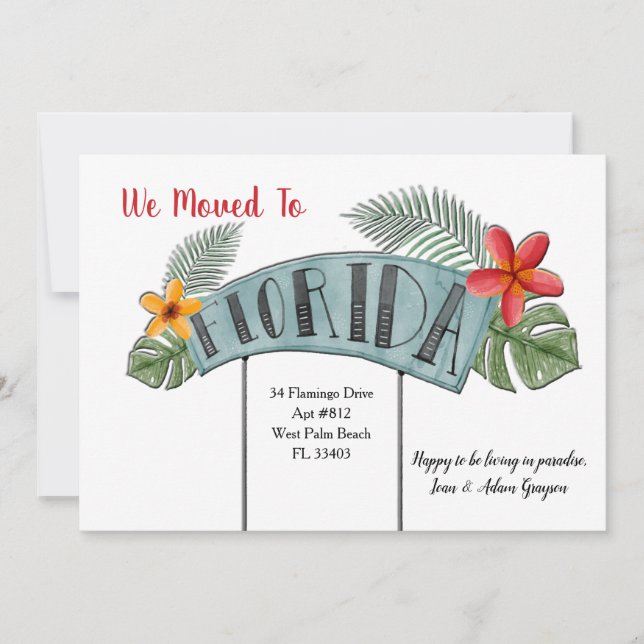 Anúncio em Movimento na Flórida (Frente)