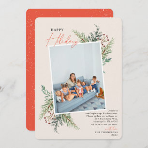 Anúncio em Movimento Pine Tan de Feriados Felizes