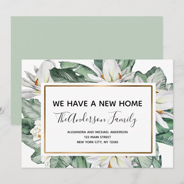 Anúncio em movimento Tropical Floral (Frente/Verso)