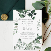 Emerald Green Wedding Eucalyptus Greenery Elegante