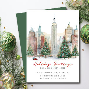 Anúncio Endereço Novo de Natal na Cidade de Nova York