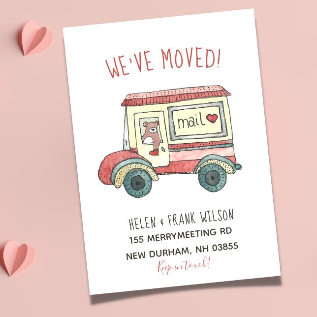 Anúncio Endereço Novo do Caminhão de Correio (Criador carregado)