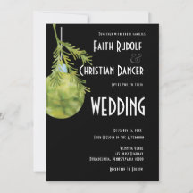 Enfeite de Natal Verde, Casamento Moderno