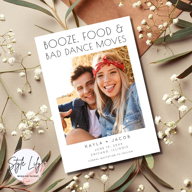 Anúncio Engraçado Dança Má Move Foto Casamento Salve a Dat (Criador carregado)