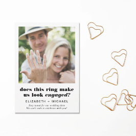 Anúncio Engraçado de Noivado em Foto Moderna